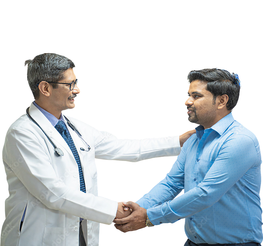 Doctor shaking hand
