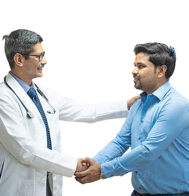 Doctor shaking hand